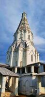 Moscow, Russia - 08.07.2023 - Shot of the church of Ascension in Kolomenskoe district. Landmark photo