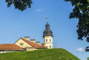 Nesvizh, Belarus - 08.23.2023 - Shot of the well know architectural landmark , Radzwill castle. History photo