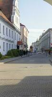 Minsk, Belarus - 10.14.2023 - Shot of the central street of the capital. City photo