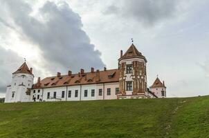 Mir, Belarus - 10.03.2023 -Shot of the Mir castle complex. Landmark photo