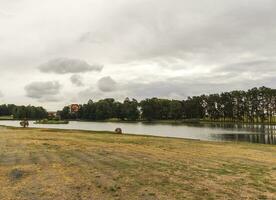 Landscape shot of the pond.. Outdoor photo