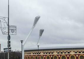 Minsk, Belarus - 12.27.2023 - Shot of the national Dynamo stadium. Landmarks photo