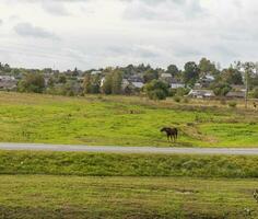 Shot of the street in the village. Outdoors photo