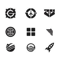 Geometric Essence of Diverse Icons vector