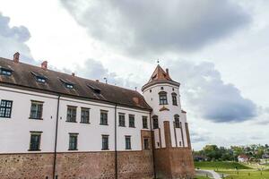 Mir, Belarus - 10.03.2023 -Shot of the Mir castle complex. Landmark photo