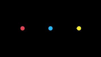 Abstract Colorful Lines and Spheres On Alpha Channel video