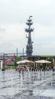 Moscow, Russia - 07.09.2023 - Monument to Petr the first at Muzeon park. City photo