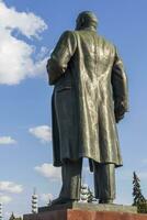 Moscow, Russia - 07.09.2023 - Shot of the main entrance of the Exhibition of Achievements of National Economy site, known as VDNKH. Lenin monument. Landmark photo