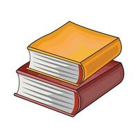 illustration of book stack vector