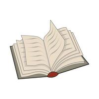 open book illustration vector