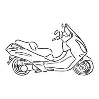 scooter vector sketch