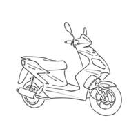 scooter vector sketch