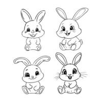 cartoon rabbit vector sketch