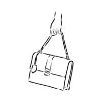 handbag vector sketch