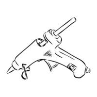 glue gun vector sketch