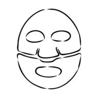 face mask vector sketch