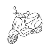 scooter vector sketch