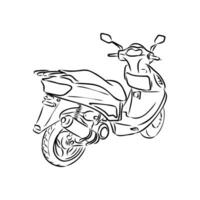 scooter vector sketch