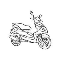 scooter vector sketch