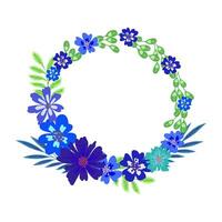 flower frame vector sketch