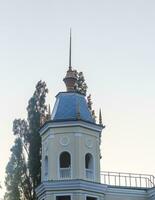 concepto Disparo de el antiguo pasado de moda torre. arquitectura foto