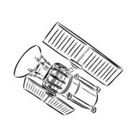 spaceship vector sketch