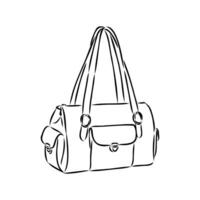 handbag vector sketch