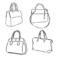 handbag vector sketch