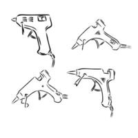 glue gun vector sketch