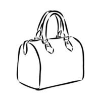 handbag vector sketch