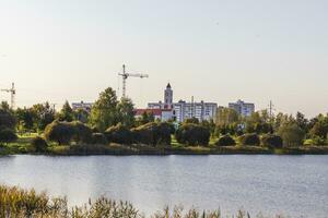 Baranovichi, Belarus - 10.03.2023 - Shot of the one of the parks in the city. Outdoors photo