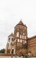 Mir, Belarus - 10.03.2023 -Shot of the Mir castle complex. Landmark photo