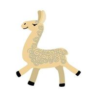 cartoon llamas vector sketch