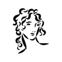 women's retro fashion vector sketch