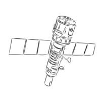 space station vector sketch