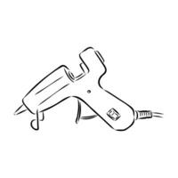 glue gun vector sketch