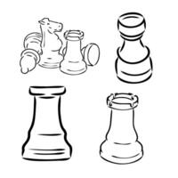 ajedrez vector bosquejo