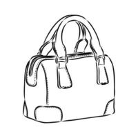 handbag vector sketch