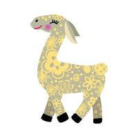 cartoon llamas vector sketch