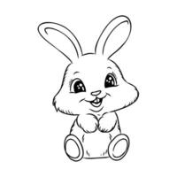 cartoon bunny vector sketch