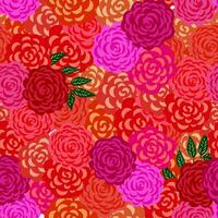 seamless floral pattern vector sketch