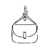 handbag vector sketch