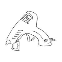 glue gun vector sketch