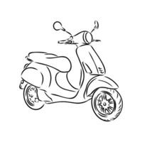 scooter vector sketch