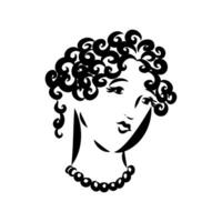 women's retro fashion vector sketch