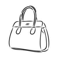 handbag vector sketch