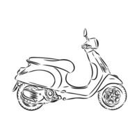 scooter vector sketch