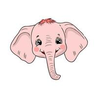 cartoon elephant sketch vector