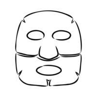 face mask vector sketch