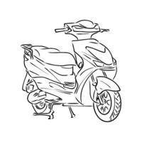 scooter vector sketch